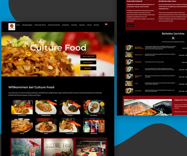 Culturefoodrestaurant website